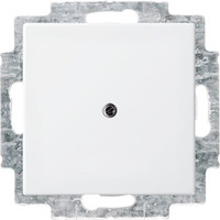 Busch-Jaeger Blindzentralscheibe mit Tragring, Spreizbefestigung, Unterputzmontage, Kunststoff, glänzend, Abdeckung Retail