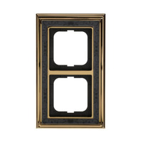 Busch-Jaeger Rahmen zweifach ms/pol Dekor anthrazit, Retail