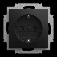 Busch-Jaeger Steckdosen Einsatz 23 EUCB 915 schwarz, Retail