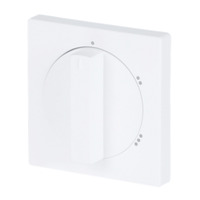 Busch-Jaeger Zentralscheibe Stufenschalter matt für 3 Stufen Drehschalter, Abdeckung weiß (matt), Retail