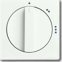 Busch-Jaeger Zentralscheibe Stufenschalter matt für 3 Stufen Drehschalter, Abdeckung weiß (matt), Retail