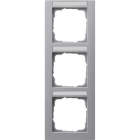 Gira Abdeckrahmen 3-fach Aluminium, Abdeckung aluminium, Retail