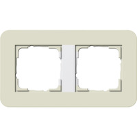 Gira Abdeckrahmen zwei Fach beige, Retail
