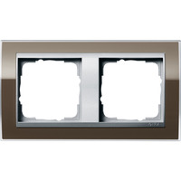 Gira Abdeckrahmen zwei fach, Abdeckung braun, Retail