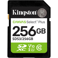 Kingston Canvas Select Plus 256 GB SDXC, Speicherkarte UHS-I U1, Class 10, V10