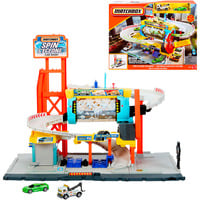 Mattel Spielset Rotierende Waschstraße mit Fahrzeugen 