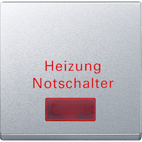 Merten Wippe Heizungs-Notschalter aluminium, Retail