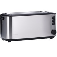 Severin Automatik-Langschlitztoaster AT 2509 edelstahl/schwarz, 1.400 Watt, für 4 Scheiben Toast