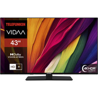 Telefunken XU43VP750M, LED-Fernseher 108 cm (43 Zoll), schwarz, UltraHD/4K, Tripple-Tuner, SmartTV, VIDAA-Betriebssystem