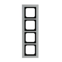 0 Abdeckrahmen zum Abdecken von Schaltern, Tastern und Steckdosen, Abdeckung titan, Retail
