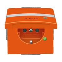 0 Schutzkontakt-Steckdoseneinsatz CEE 7/3 Typ F 20 EUGKBLN-14-101 orange, Retail