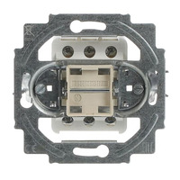 Busch-Jaeger Wechselschalter Einsatz zwei polig grau, Retail