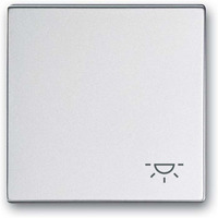 Busch-Jaeger Wippe mit Aufdruck mit Symbol Klingel aluminium, Retail