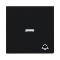 Busch-Jaeger Wippe mit Symbol Klingel einteilige Wippe matt schwarz, Retail