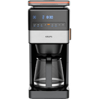Krups Grind Aroma XL KM8428 mit Mahlwerk , Filtermaschine schwarz/edelstahl, Glaskanne