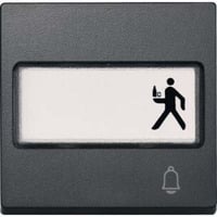 Merten Wippe Klingel mit Schriftfeld anthrazit, Retail