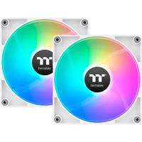 Thermaltake CT140 Reverse ARGB Sync PC Cooling Fan White, Gehäuselüfter weiß, 2er Pack, Reverse, 140 mm