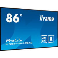 iiyama ProLite LH8664UHS-B2AG, Public Display schwarz (matt), UltraHD/4K, IPS, WiFi, Fernbedienung