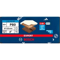 Bosch Professional Expert M480 Netzstruktur-Schleifblatt Ø 125mm, K80 50 Stück, für Exzenterschleifer