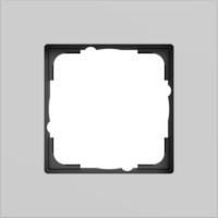 Gira Abdeckrahmen 1-fach, Abdeckung grau, Retail