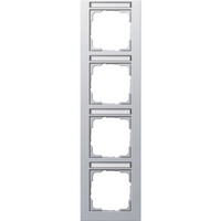 Gira Abdeckrahmen vierfach, Abdeckung aluminium, Retail
