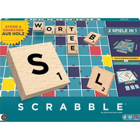 Mattel Scrabble Original Holz 2 in 1 Gesellschaftsspiel holz