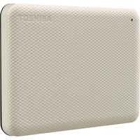 Toshiba Canvio Advance 1 TB, Externe Festplatte beige, Micro-USB-B 3.2 Gen 1 (5 Gbit/s)