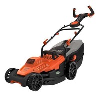 BLACK+DECKER Rasenmäher BEMW471ES-QS, 38cm orange/schwarz, 1.600 Watt