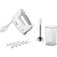 Bosch Home Handmixer ErgoMixx MFQ36470 weiß/grau, 450 Watt, mit Mixfuß und Becher