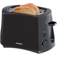 Cloer Toaster 3310 schwarz, 825 Watt, für 2 Scheiben Toast