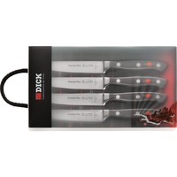 DICK Premier Plus Steakmesser-Set, Wellenschliff schwarz/silber, 4-teilig