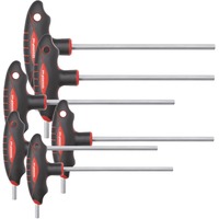 GEDORE Red 2K-T-Griff-Winkelschraubendreher-Satz, 6-teilig rot/schwarz