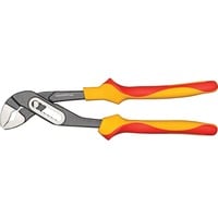 GEDORE Red VDE-Wasserpumpenzange, 7-fach verstellbar, Rohr- / Wasserpumpen-Zange rot/gelb, 2-Komponenten-Griff
