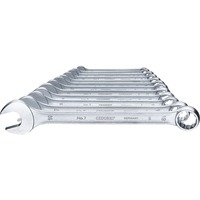 GEDORE Ring-Maulschlüssel-Satz, 12-teilig, Schraubenschlüssel Ringseite 15° abgewinkelt