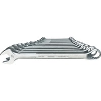 GEDORE Ring-Maulschlüssel-Satz, 12-teilig, Schraubenschlüssel Ringseite 10° gekröpft