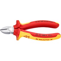 KNIPEX Seitenschneider 70 06 140 , Schneid-Zange gelb, schlanke Bauform, Präzisionsschneiden