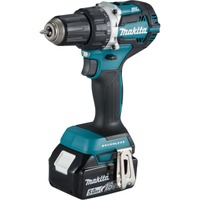 Makita Akku-Bohrschrauber DDF484RTJ, 18Volt blau/schwarz, 2x Li-Ionen Akku 5,0Ah, MAKPAC