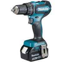 Makita Akku-Schlagbohrschrauber DHP485RTJ, 18Volt blau/schwarz, 2x Li-Ionen-Akku 5,0Ah, im MAKPAC Gr.2