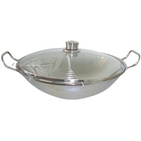 Siemens Wok-Set HZ390090, 3-teilig edelstahl, Ø 36cm