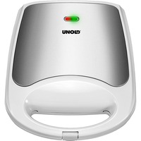 Unold Quadro 48480, Sandwichmaker weiß/edelstahl