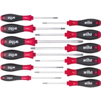 Wiha Schraubendreher-Set SoftFinish, 12-teilig schwarz/rot