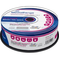 MediaRange CD-R 700 MB, CD-Rohlinge 52fach, 25 Stück