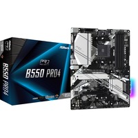 ASRock B550 Pro4, Mainboard schwarz/silber