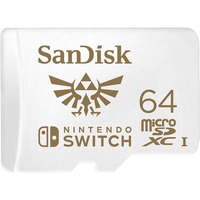 SanDisk Nintendo Switch 64 GB microSDXC, Speicherkarte weiß, UHS-I U3, V30