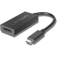 Lenovo USB Adapter, USB-C Stecker > DisplayPort 4K Buchse schwarz, 20cm