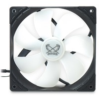 Scythe Kaze Flex 140 Square RGB PWM 140x140x27, Gehäuselüfter schwarz/transparent, 1200 U/min, 140 mm