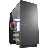 Sharkoon PURE STEEL RGB, Tower-Gehäuse schwarz, gehärtetes Glas