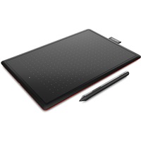 Wacom One by Wacom, Grafiktablett schwarz/rot, Small