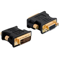 DeLOCK Adapter DVI 24+5 Stecker > VGA Buchse schwarz