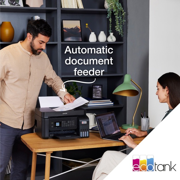 Epson EcoTank ET3850, Multifunktionsdrucker schwarz, Scan, Kopie, USB
